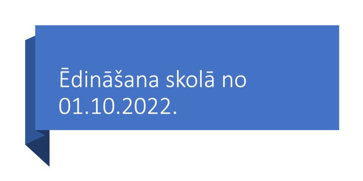 Ēdināšana skolā no 1.oktobra