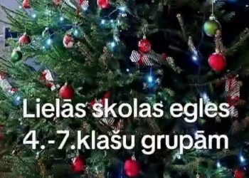 Lielās skolas egles 4.-7. klašu grupām